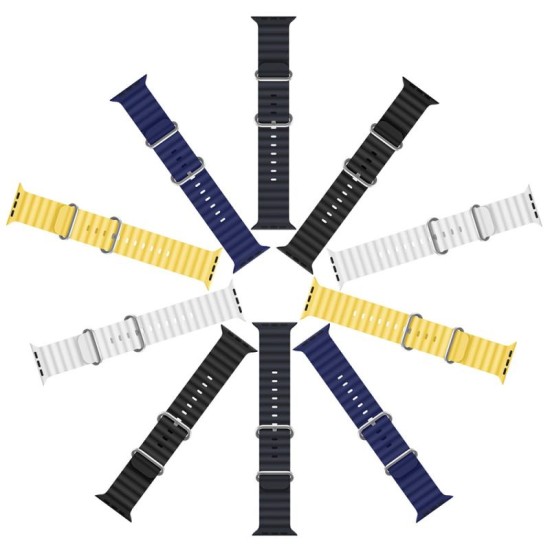 Λουράκι Σιλικόνης Dux Ducis OceanWave Bracelet Apple Watch (38/ 40/ 41mm) Γκρι Λουράκι Σιλικόνης Dux Ducis OceanWave Bracelet Apple Watch (38/ 40/ 41mm) Γκρι