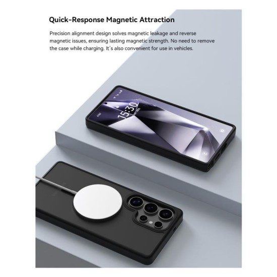 Θήκη TPU & PC Shock Proof Devia Magnetic Samsung Galaxy S25 Plus 5G Pino Μαύρο Θήκη TPU & PC Shock Proof Devia Magnetic Samsung Galaxy S25 Plus 5G Pino Μαύρο
