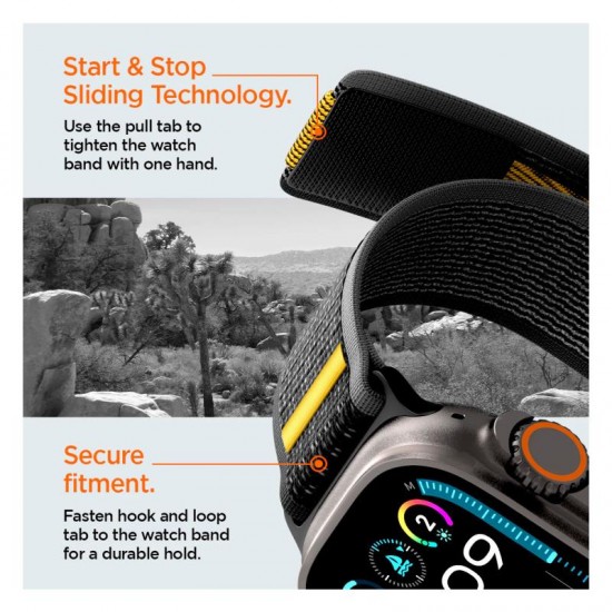 Λουράκι Spigen Athlex Air Apple Watch 6/ 7/ 8/ 9/ 10/ SE/ Ultra 1/ 2 (44/ 45/ 46/ 49mm) Active Μαύρο Λουράκι Spigen Athlex Air Apple Watch 6/ 7/ 8/ 9/ 10/ SE/ Ultra 1/ 2 (44/ 45/ 46/ 49mm) Active Μαύρο