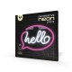 Neon LED Forever Light FLNE15 HELLO (USB/Μπαταρίας & On/Off) Ροζ - Λευκό Neon LED Forever Light FLNE15 HELLO (USB/Μπαταρίας & On/Off) Ροζ - Λευκό