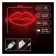 Neon LED Forever Light FLNEO8 LIPS (USB/Μπαταρίας & On/Off) Κόκκινο