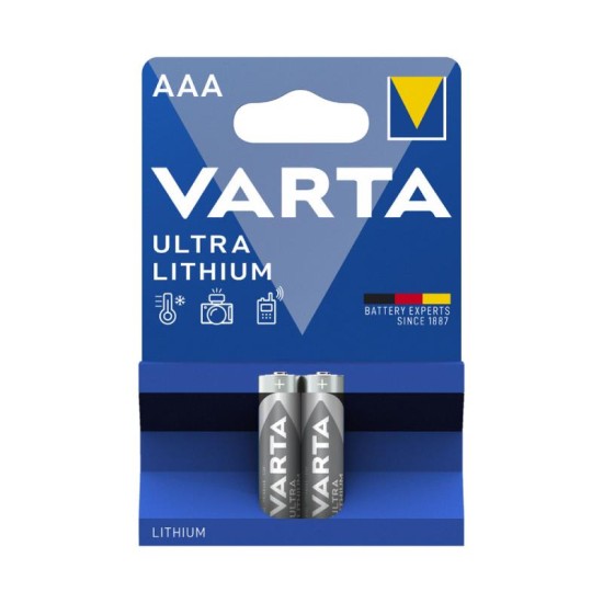 Μπαταρία Lithium Varta Ultra AAA LR03 (2 τεμ.) Μπαταρία Lithium Varta Ultra AAA LR03 (2 τεμ.)