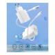 Φορτιστής Ταξιδίου Devia RLC-526 12W με Διπλή Έξοδο USB A & Καλώδιο USB C EC305 1m Smart Λευκό Φορτιστής Ταξιδίου Devia RLC-526 12W με Διπλή Έξοδο USB A & Καλώδιο USB C EC305 1m Smart Λευκό