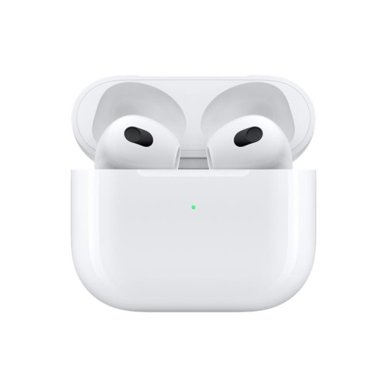 Ακουστικό Bluetooth Apple MME73 AirPods 3 με Θήκη Φόρτισης Lightning Λευκό