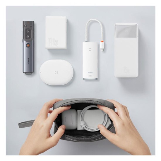 Τσαντάκι Ταξιδίου Bag Baseus EasyKourney Series για Smartphones, Headphones και Μικρά Αντικείμενα Γκρι Τσαντάκι Ταξιδίου Bag Baseus EasyKourney Series για Smartphones, Headphones και Μικρά Αντικείμενα Γκρι