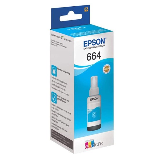 Μελάνι Epson Inkjet No. 664 Bottle C13T66424A Cyan Μελάνι Epson Inkjet No. 664 Bottle C13T66424A Cyan