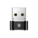 Αντάπτορας Baseus USB C Θηλυκό σε USB A Αρσενικό Μαύρο