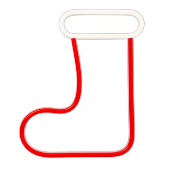 Neon LED Forever Light FLNE23 CHRISTMAS SOCK (USB/Μπαταρίας & On/Off) Λευκό-Κόκκινο Neon LED Forever Light FLNE23 CHRISTMAS SOCK (USB/Μπαταρίας & On/Off) Λευκό-Κόκκινο