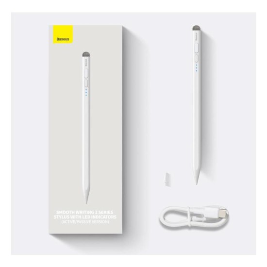 Πενάκι Οθόνης Stylus Baseus SXBC060302 Smooth Writing 2 για iPad 2018 ή Μεταγενέστερο Λευκό Πενάκι Οθόνης Stylus Baseus SXBC060302 Smooth Writing 2 για iPad 2018 ή Μεταγενέστερο Λευκό