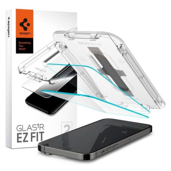 Tempered Glass Full Face Spigen Glas.tR EZ-FIT Apple iPhone 14 Pro Max Διάφανο (2 τεμ.) Tempered Glass Full Face Spigen Glas.tR EZ-FIT Apple iPhone 14 Pro Max Διάφανο (2 τεμ.)