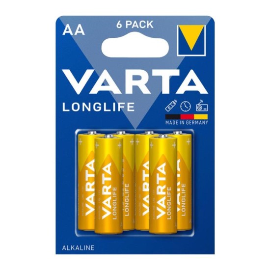 Μπαταρία Alkaline Varta Longlife AA LR06 (4+2 τεμ.) Μπαταρία Alkaline Varta Longlife AA LR06 (4+2 τεμ.)