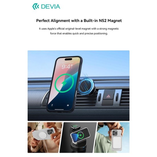 Θήκη TPU Shock Proof Devia Magnetic Apple iPhone 16 Pro Max Ripple Μαύρο Θήκη TPU Shock Proof Devia Magnetic Apple iPhone 16 Pro Max Ripple Μαύρο
