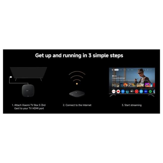 Xiaomi Mi TV Box S (3rd Gen) 4K Ultra HD Android 32GB 2GB RAM Xiaomi Mi TV Box S (3rd Gen) 4K Ultra HD Android 32GB 2GB RAM