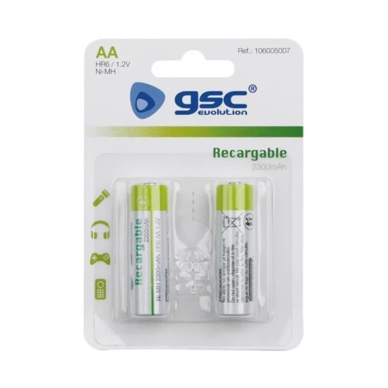 Μπαταρία GSC Επαναφορτιζόμενη Ni-MH AA 2300mAh HR06 1.2V (2 τεμ.)