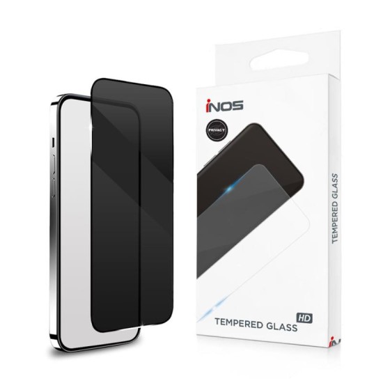 Tempered Glass Full Face Privacy inos 0.33mm Apple iPhone 16 Pro Max Μαύρο Tempered Glass Full Face Privacy inos 0.33mm Apple iPhone 16 Pro Max Μαύρο