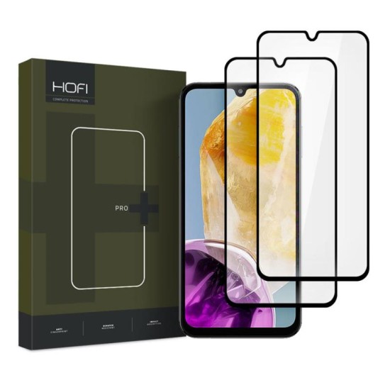 Tempered Glass Full Face Hofi Pro+ Samsung M156B Galaxy M15 5G Μαύρο (2 τεμ.) Tempered Glass Full Face Hofi Pro+ Samsung M156B Galaxy M15 5G Μαύρο (2 τεμ.)