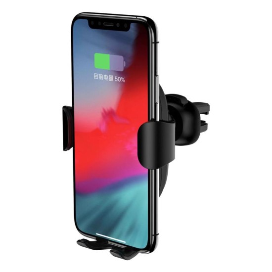 Universal Βάση Στήριξης Αεραγωγού Αυτοκινήτου Devia EA194 Gravity Sensor με Ασύρματη Φόρτιση 10W Μαύρο Universal Βάση Στήριξης Αεραγωγού Αυτοκινήτου Devia EA194 Gravity Sensor με Ασύρματη Φόρτιση 10W Μαύρο