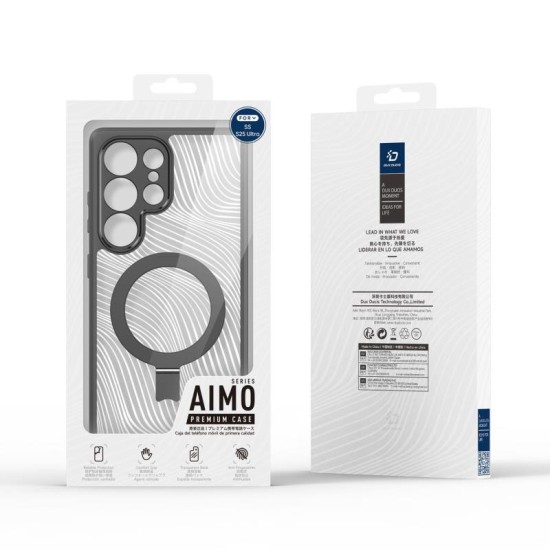 Θήκη TPU & PC Dux Ducis Aimo Magnetic MagSafe με Stand Samsung S938 Galaxy S25 Ultra 5G Μαύρο Θήκη TPU & PC Dux Ducis Aimo Magnetic MagSafe με Stand Samsung S938 Galaxy S25 Ultra 5G Μαύρο