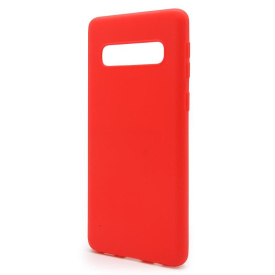 Θήκη Soft TPU inos Samsung G975F Galaxy S10 Plus S-Cover Κόκκινο