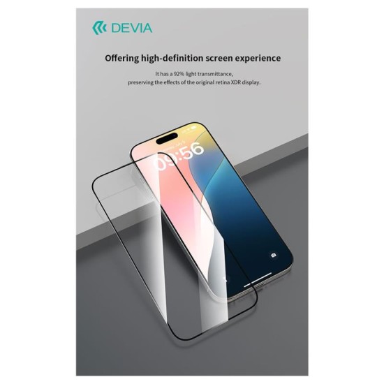 Tempered Glass Full Face Anti-Static Devia Apple iPhone 16 Pro Van Μαύρο (1 τεμ.) Tempered Glass Full Face Anti-Static Devia Apple iPhone 16 Pro Van Μαύρο (1 τεμ.)