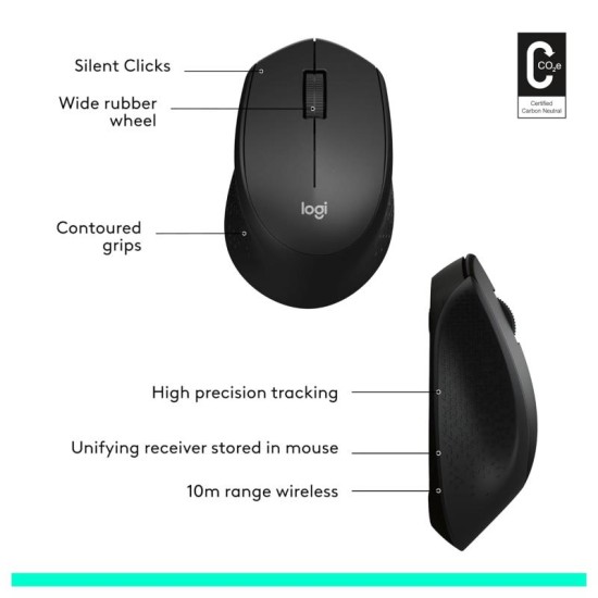 Ασύρματο Ποντίκι Logitech M331 Silent Plus Μαύρο Ασύρματο Ποντίκι Logitech M331 Silent Plus Μαύρο