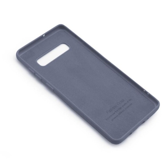 Θήκη Liquid Silicon inos Samsung G973F Galaxy S10 L-Cover Γκρι-Μπλε Θήκη Liquid Silicon inos Samsung G973F Galaxy S10 L-Cover Γκρι-Μπλε