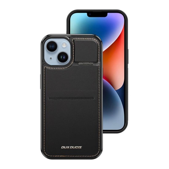 Θήκη Δερμάτινη Dux Ducis Rafi Mag 3 σε 1 MagSafe RFID Blocker Apple iPhone 15 Plus με Stand Μαύρο Θήκη Δερμάτινη Dux Ducis Rafi Mag 3 σε 1 MagSafe RFID Blocker Apple iPhone 15 Plus με Stand Μαύρο