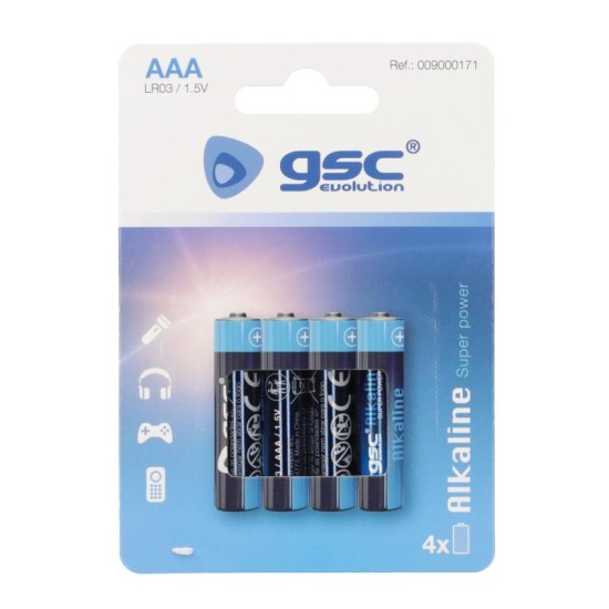 Μπαταρία GSC Alkaline Super Power AAA LR03 (4 τεμ.) Μπαταρία GSC Alkaline Super Power AAA LR03 (4 τεμ.)