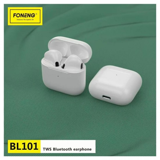 True Wireless Ακουστικά Bluetooth Foneng BL101 Mini Λευκό True Wireless Ακουστικά Bluetooth Foneng BL101 Mini Λευκό