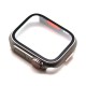 Θήκη Glass & PC inos Apple Watch 7/ 8/ 9  45mm Upgrade to Ultra Ασημί
