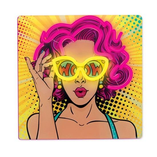 Neon ART LED Forever Light FLA02 POWER WOMAN (USB/Μπαταρίας & On/Off) Κίτρινο-Μωβ Neon ART LED Forever Light FLA02 POWER WOMAN (USB/Μπαταρίας & On/Off) Κίτρινο-Μωβ