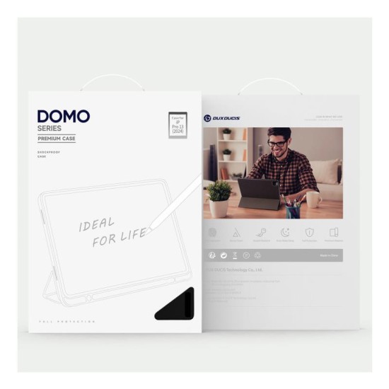 Θήκη TPU Flip Shock Proof Dux Ducis Domo Apple iPad Pro 13.0 (2024) Μαύρο Θήκη TPU Flip Shock Proof Dux Ducis Domo Apple iPad Pro 13.0" (2024) Μαύρο