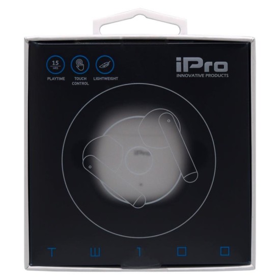 True Wireless Ακουστικά Bluetooth iPro TW100 Λευκό True Wireless Ακουστικά Bluetooth iPro TW100 Λευκό