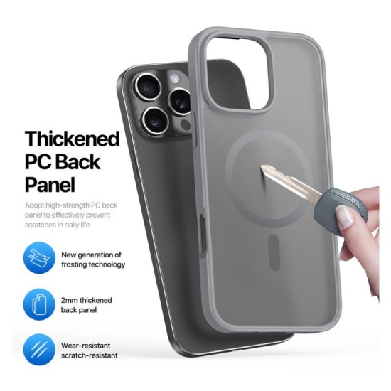 Θήκη TPU & PC Dux Ducis Yind Magnetic MagSafe Apple iPhone 16 Pro Γκρι Θήκη TPU & PC Dux Ducis Yind Magnetic MagSafe Apple iPhone 16 Pro Γκρι