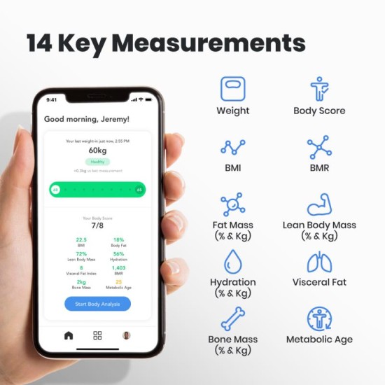 Ζυγαριά Δαπέδου Smart Noerden MINIMI Μαύρο