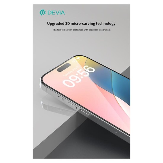Tempered Glass Full Face Entire View Devia Apple iPhone 16 Plus Star Μαύρο (1 τεμ.) Tempered Glass Full Face Entire View Devia Apple iPhone 16 Plus Star Μαύρο (1 τεμ.)