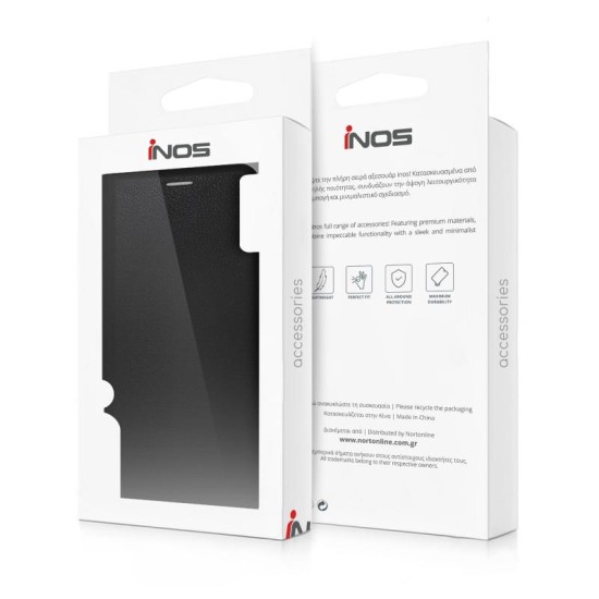 Θήκη Flip Book inos Samsung A366B Galaxy A36 5G Foldio Μαύρο Θήκη Flip Book inos Samsung A366B Galaxy A36 5G Foldio Μαύρο