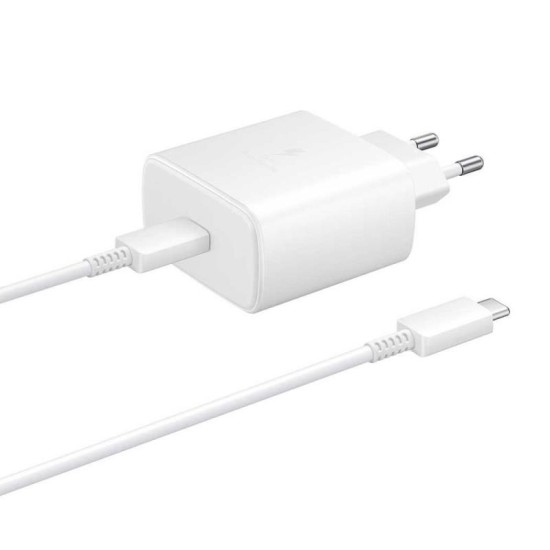 Φορτιστής Ταξιδίου Ταχείας Φόρτισης Samsung EP-TA845 2.25A 45W & Καλώδιο USB C Λευκό (Ασυσκεύαστο) Φορτιστής Ταξιδίου Ταχείας Φόρτισης Samsung EP-TA845 2.25A 45W & Καλώδιο USB C Λευκό (Ασυσκεύαστο)