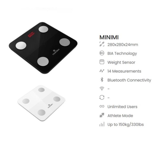 Ζυγαριά Δαπέδου Smart Noerden MINIMI Μαύρο