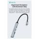 Hub USB C Devia EC707 4 σε 1 2xUSB A & 2xUSB C Lite1 Γκρι Hub USB C Devia EC707 4 σε 1 2xUSB A & 2xUSB C Lite1 Γκρι