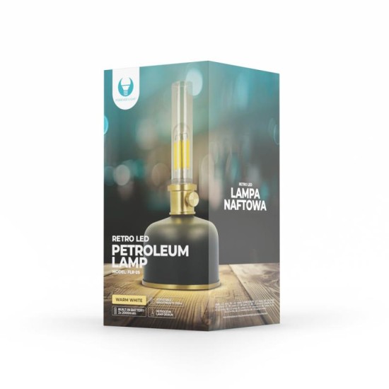 Φωτιστικό LED Forever Light FLR-25 Retro Petroleum ABS Μαύρο Φωτιστικό LED Forever Light FLR-25 Retro Petroleum ABS Μαύρο