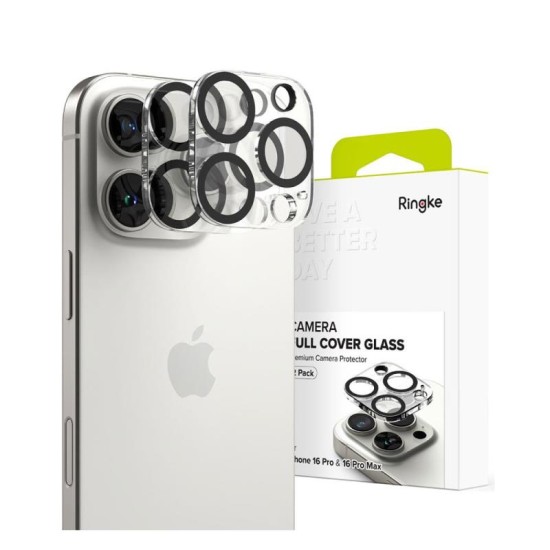 Tempered Glass Full Face Ringke για Τζαμάκι Κάμερας Apple iPhone 16 Pro/ 16 Pro Max Διάφανο (2 τεμ) Tempered Glass Full Face Ringke για Τζαμάκι Κάμερας Apple iPhone 16 Pro/ 16 Pro Max Διάφανο (2 τεμ)
