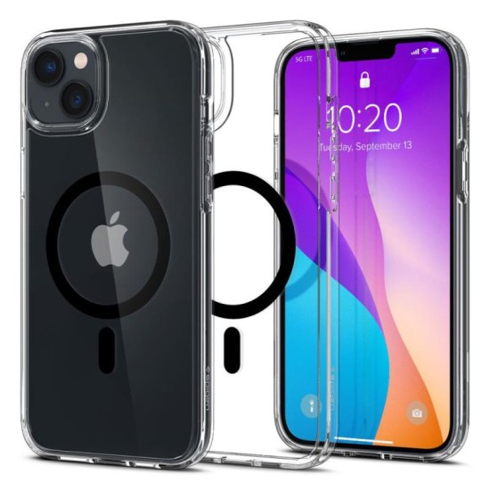 Θήκη TPU & PC Spigen Ultra Hybrid Mag Magsafe Apple iPhone 14 Plus Διάφανο-Μαύρο Θήκη TPU & PC Spigen Ultra Hybrid Mag Magsafe Apple iPhone 14 Plus Διάφανο-Μαύρο