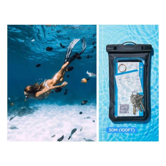 Universal Αδιάβροχη Θήκη Spigen A601 για Smartphones έως 6.9'' Μαύρο (1 τεμ.) Universal Αδιάβροχη Θήκη Spigen A601 για Smartphones έως 6.9'' Μαύρο (1 τεμ.)
