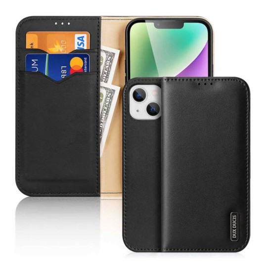 Θήκη Δερμάτινη Dux Ducis Hivo RFID Wallet Apple iPhone 15 Plus Μαύρο Θήκη Δερμάτινη Dux Ducis Hivo RFID Wallet Apple iPhone 15 Plus Μαύρο