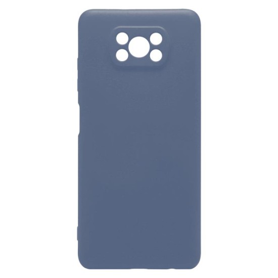 Θήκη Liquid Silicon inos Xiaomi Poco X3 NFC/ Poco X3 Pro L-Cover Μπλε Ραφ Θήκη Liquid Silicon inos Xiaomi Poco X3 NFC/ Poco X3 Pro L-Cover Μπλε Ραφ