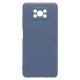 Θήκη Liquid Silicon inos Xiaomi Poco X3 NFC/ Poco X3 Pro L-Cover Μπλε Ραφ Θήκη Liquid Silicon inos Xiaomi Poco X3 NFC/ Poco X3 Pro L-Cover Μπλε Ραφ