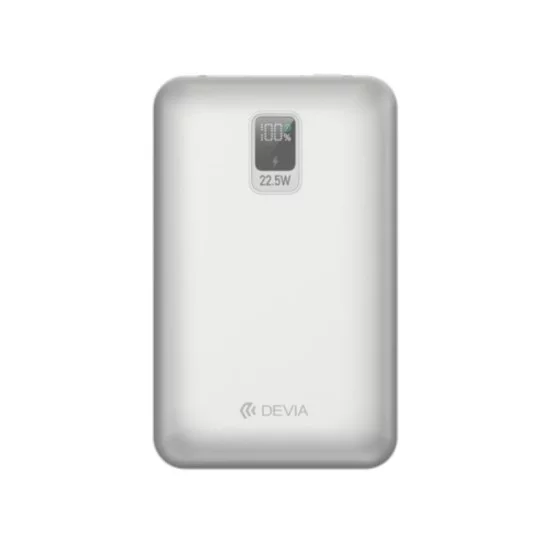 Φορτιστής Ανάγκης Devia EP208 MINI 22.5W 20000mAh με 2 Ενσωματωμένα Καλώδια Ultra4 Γκρι