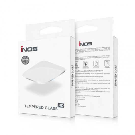 Tempered Glass Rings inos για Τζαμάκι Κάμερας Apple iPhone 17 Air Μαύρο (1 σετ/3 τεμ.)
