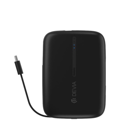 Φορτιστής Ανάγκης Devia EP158 10W 10000mAh με 2 Ενσωματωμένα Καλώδια Kintone Μαύρο Φορτιστής Ανάγκης Devia EP158 10W 10000mAh με 2 Ενσωματωμένα Καλώδια Kintone Μαύρο